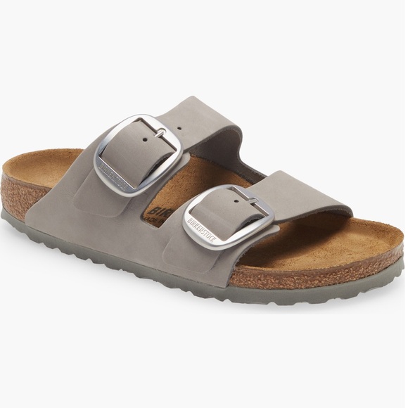 New! Birkenstock Women Arizona Big Buckle Slide Sandal DOVE GRAY, Size 8-8.5US - Picture 3 of 16